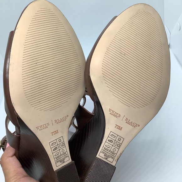 White House Black Market Briget Wedge Sandals - Picture 7 of 8